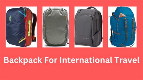 secure backpack for overseas travel.